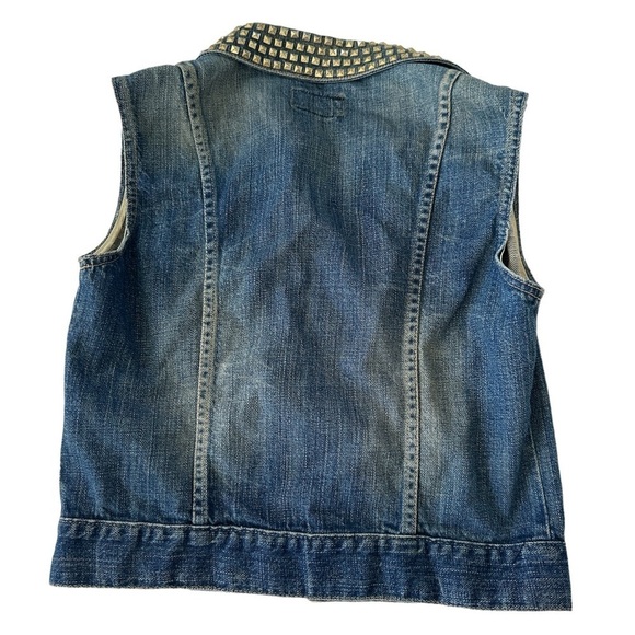 Current Elliott Studded Western Denim Vest - Picture 5 of 7